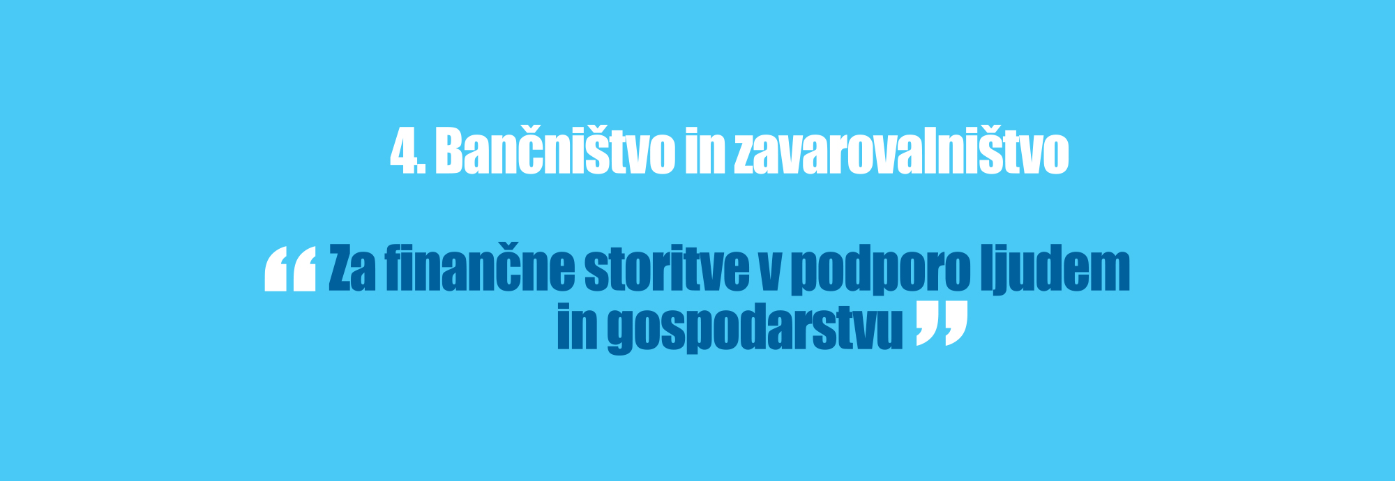 Bančništvo in zavarovalništvo