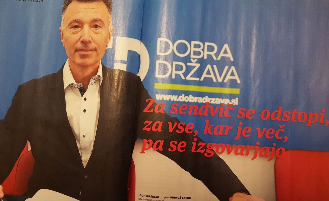 Dobra država, Bojan Dobovšek, korupcija, EU, volitve, intervju, Peter Golob, birokracija, Reporter, Marjan Sarec, populizem, maketa